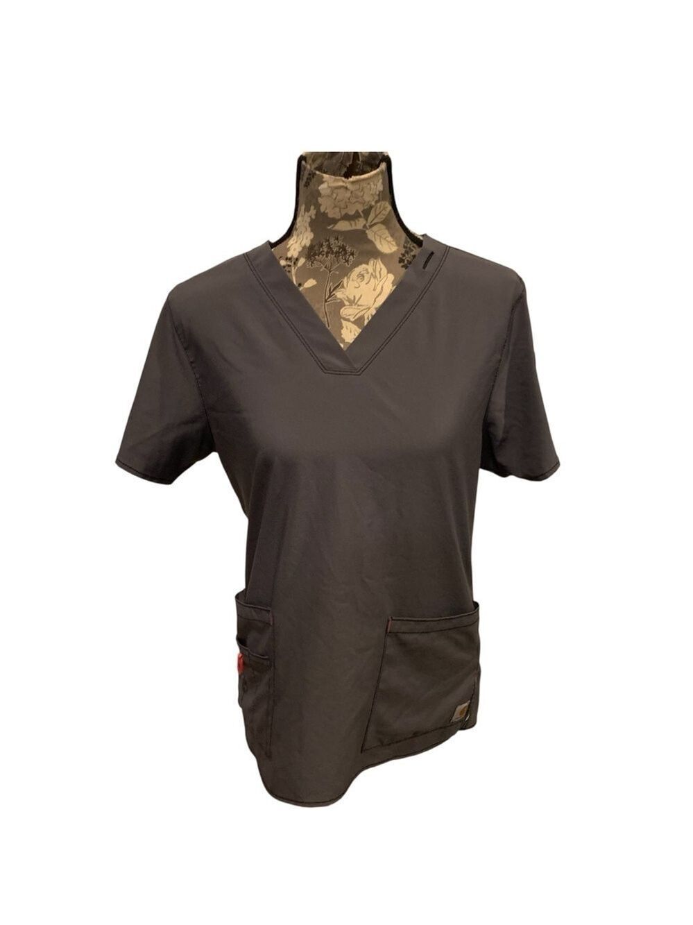CARHARTT Force Modern Fit Gray Scrub Top size medium